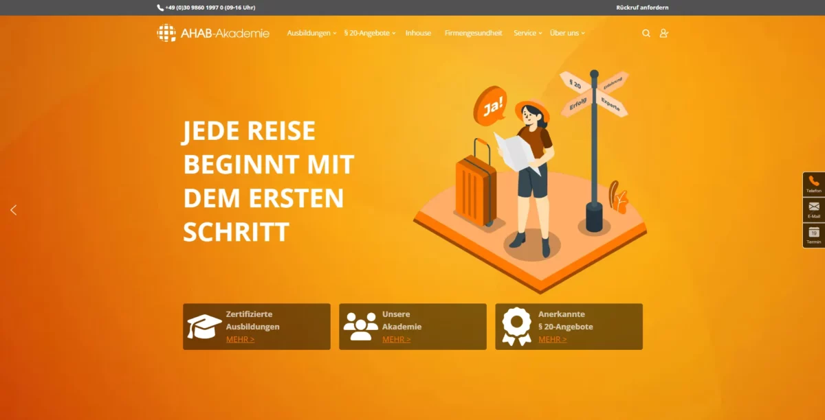 Screenshort Startseite